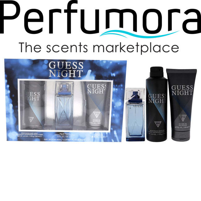 Guess Night by Guess for Men - 3 Pc Gift Set