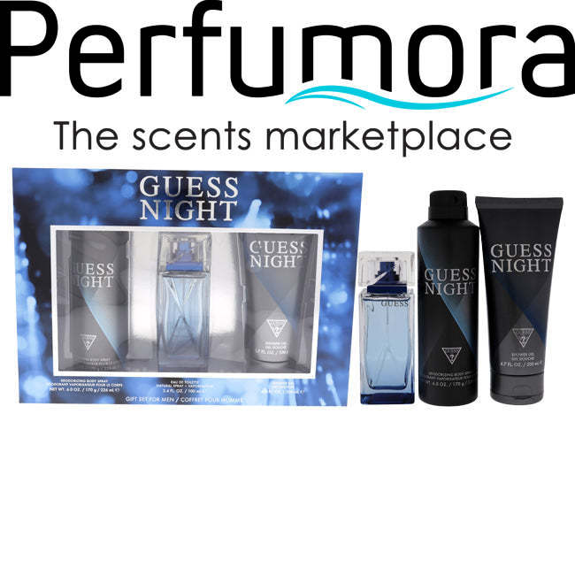 Guess Night by Guess for Men - 3 Pc Gift Set