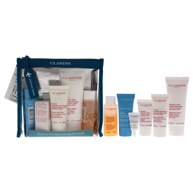 Head-to-Toe Moisturizing Essentials Set by Clarins for Women - 6 Pc