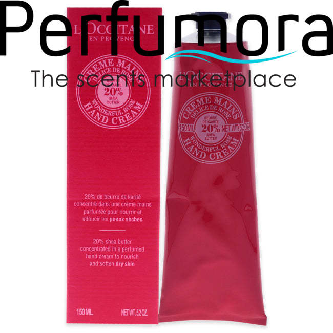 Shea Butter Delightful Rose Hand Cream by LOccitane for Unisex - 5.2 oz Cream
