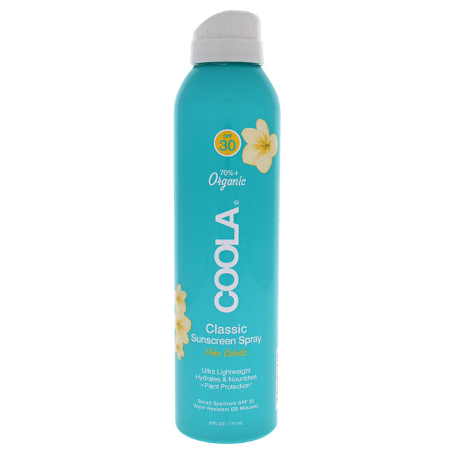 Classic Body Organic Sunscreen Spray SPF 30 - Pina Colada by Coola for Unisex - 6 oz Sunscreen