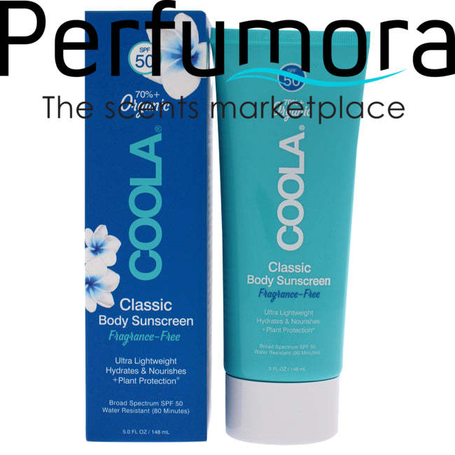 Classic Body Sunscreen SPF 50 - Fragrance-Free by Coola for Unisex - 5 oz Sunscreen