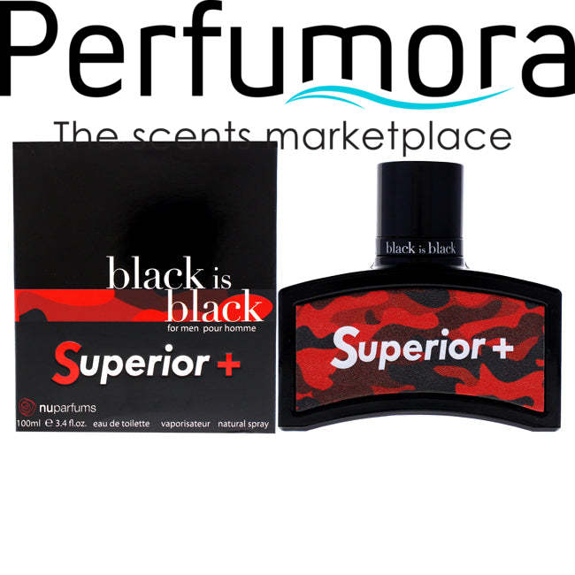 Black Is Black Superior by Nuparfums for Men -  EDT Spray