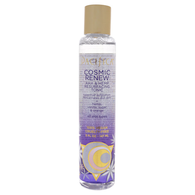 Cosmic Renew AHA and Hemp Resurfacing Tonic by Pacifica for Unisex - 5 oz Tonic