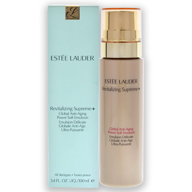 Revitalizing Supreme Plus Global Anti-Aging Power Soft Emulsion by Estee Lauder for Women - 3.4 oz Emulsion
