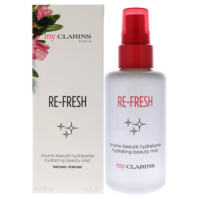 My Clarins Re-Fresh Hydrating Beauty Mist by Clarins for Women - 3.4 oz Mist