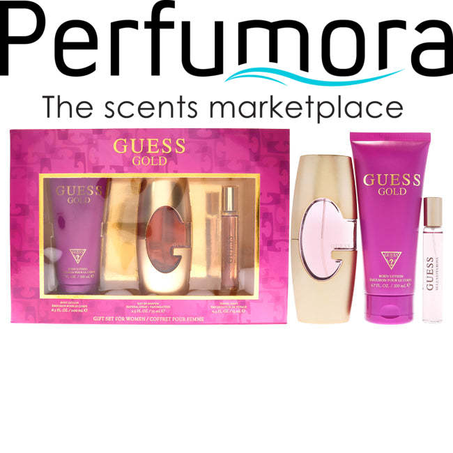 Guess Gold by Guess for Women - 3 Pc Gift Set
