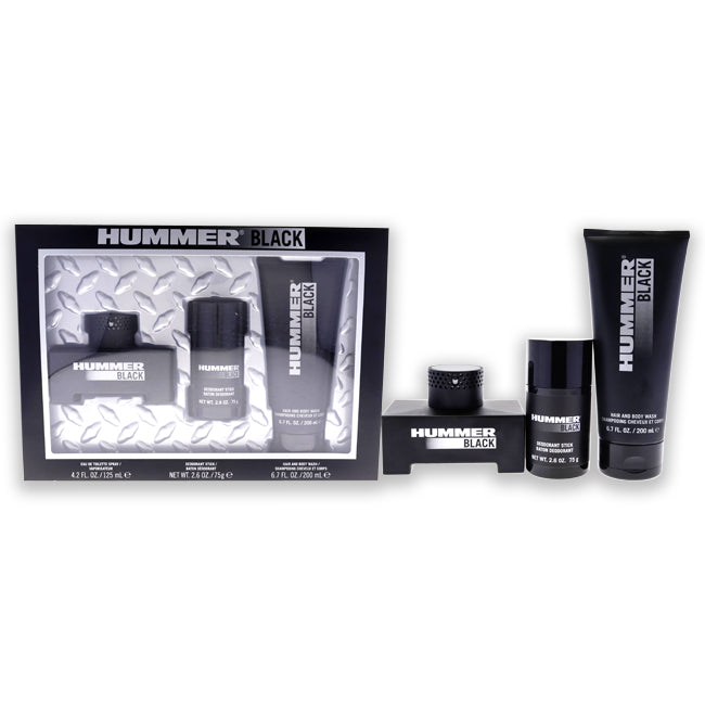 Hummer Black by Hummer for Men - 3 Pc Gift Set