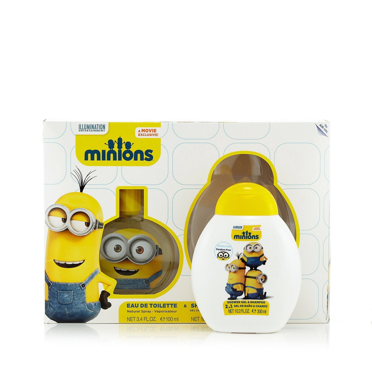 Minions Gift Set EDT Spray and Shower Gel for Boy by Illumination Entertainment 3.4 oz.