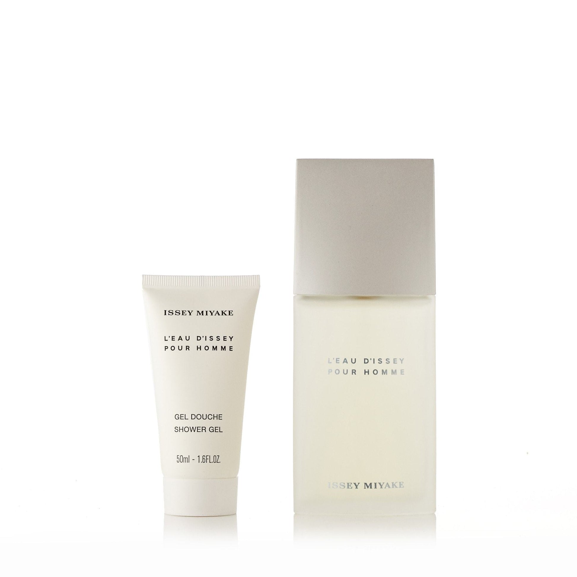 L'Eau Dissey Gift Set Eau de Toilette Shower Gel and Toiletry Bag for Men by Issey Miyake 2.5 oz.
