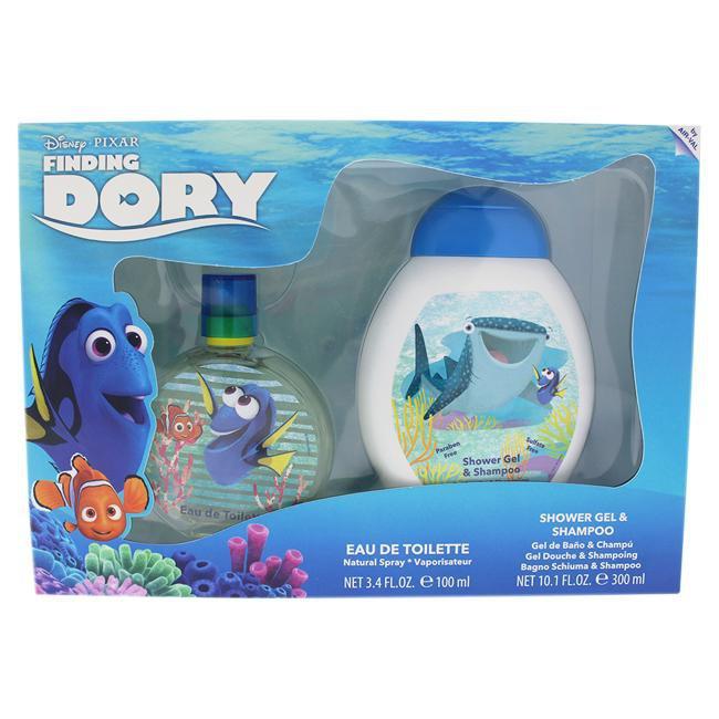 Finding Dory by Disney for Kids - 2 Pc Gift Set 3.4oz EDT Spray, 10.1oz Shower Gel & Shampoo
