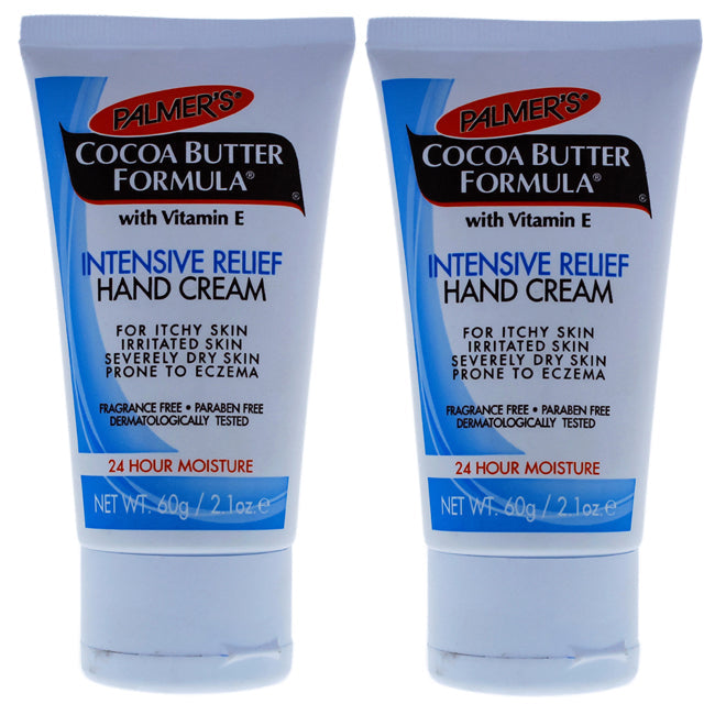 Cocoa Butter Intensive Relief Hand Cream - Pack of 2 by Palmers for Unisex - 2.1 oz Cream