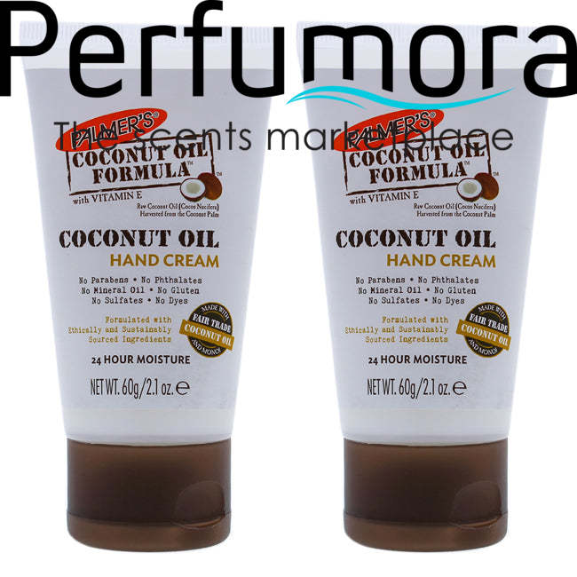 Coconut Oil Hand Cream - Pack of 2 by Palmers for Unisex - 2.1 oz Cream