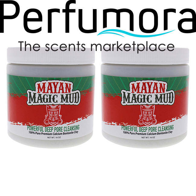 Powerful Deep Pore Cleansing Clay - Pack of 2 by Mayan Magic Mud for Unisex - 16 oz Cleanser