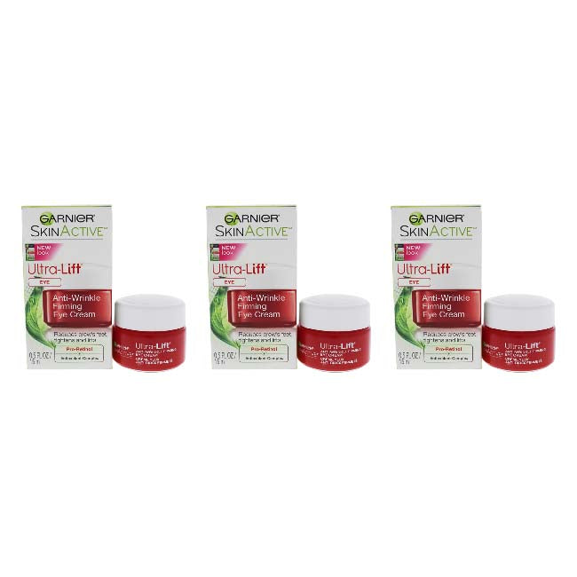 Nutritioniste Ultra Lift Anti Wrinkle Firming Eye Cream by Garnier for Unisex - 0.5 oz Cream - Pack of 3