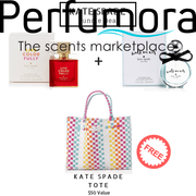 Kate Spade Bundle Pack: Live Colorfully + Walk on Air + Large Tote Bag