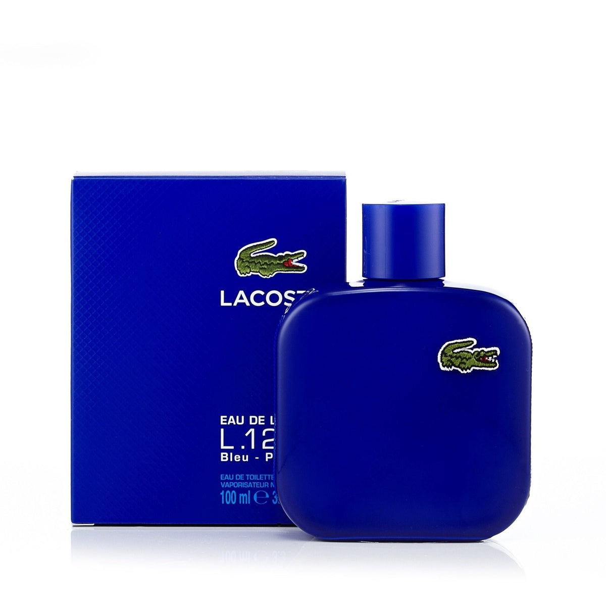 L.12.12 Blue Eau de Toilette Spray for Men by Lacoste 3.3 oz.