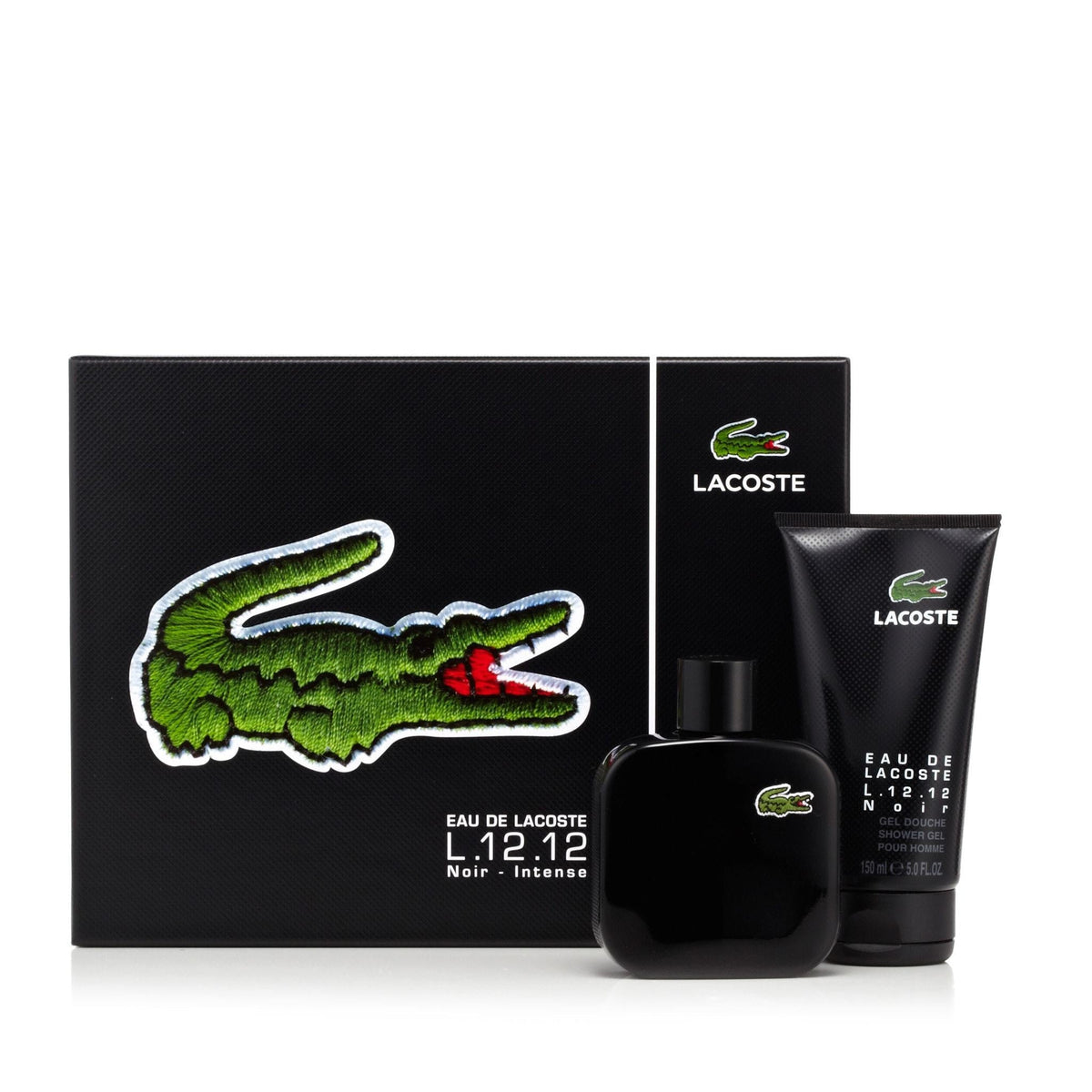 Lacoste L.12.12 Noir Gift Set Mens 5 oz.