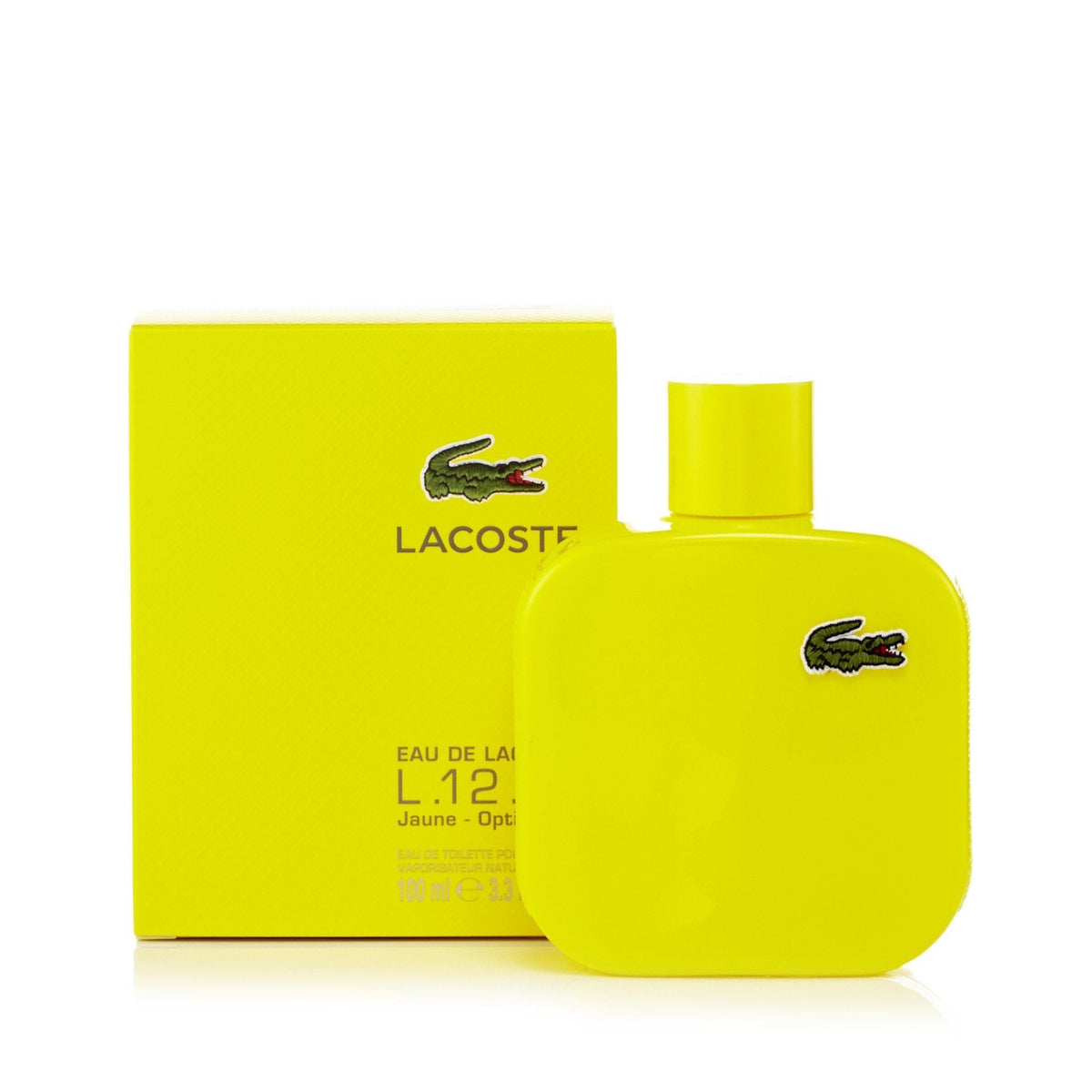 Lacoste L.12.12 Yellow Eau de Toilette Mens Spray 3.3 oz. 