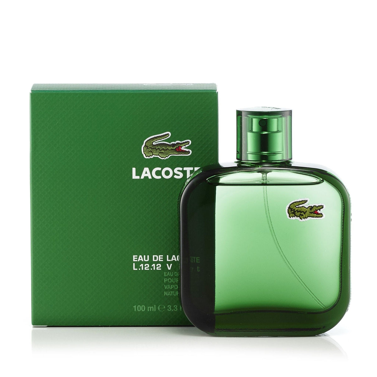 L.12.12 Vert Eau de Toilette Spray for Men by Lacoste 3.3 oz.