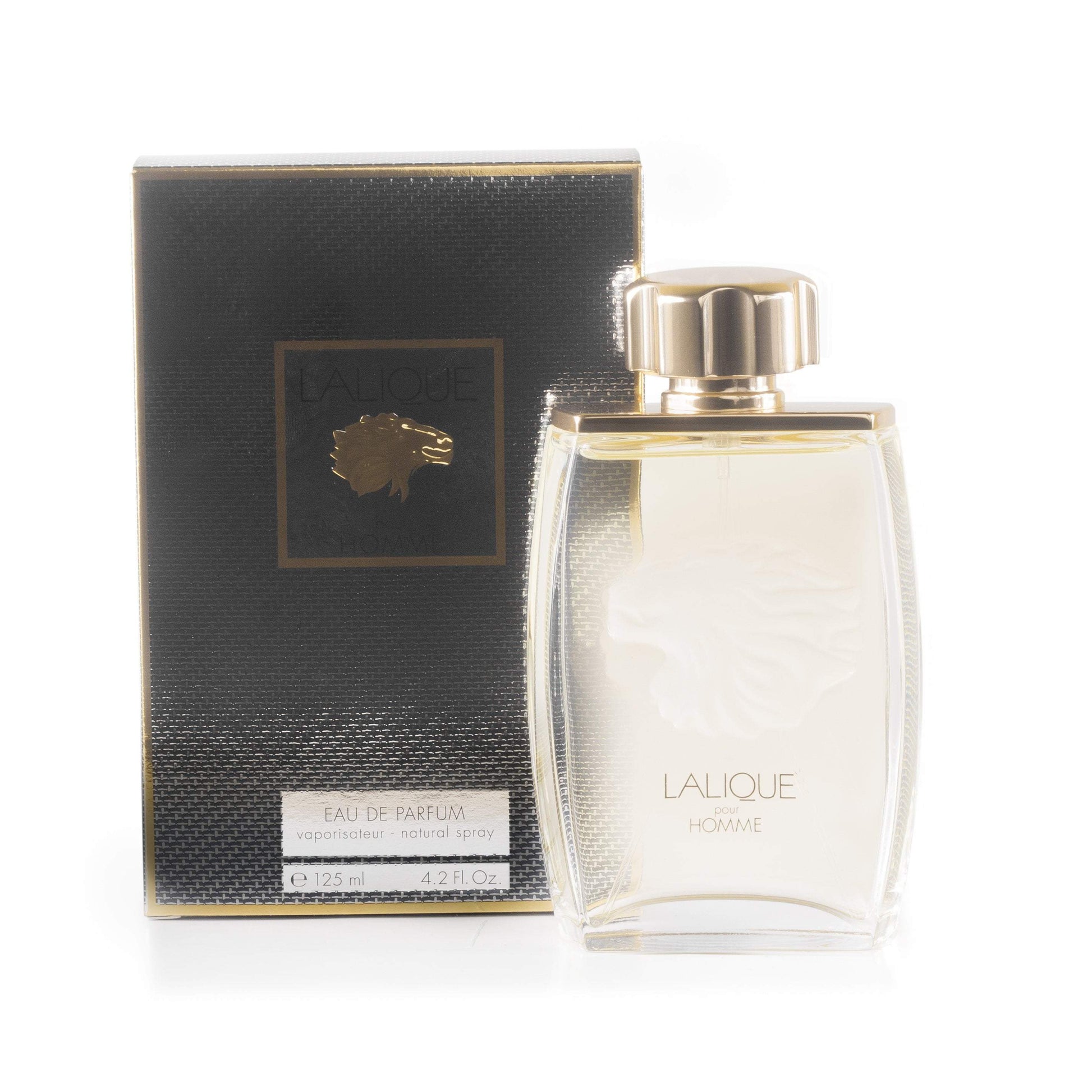 Pour Homme Eau de Parfum Spray for Men by Lalique 4.2 oz.