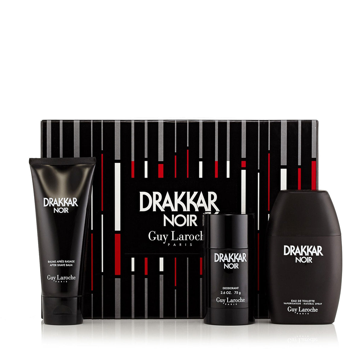 Drakkar Gift Set EDT, After Shave Balm and Deodorant for Men by Guy Laroche 3.4 oz.