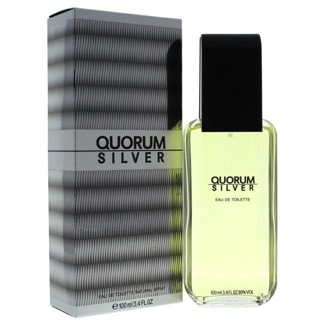 QUORUM SILVER BY ANTONIO PUIG FOR MEN -  Eau De Toilette SPRAY