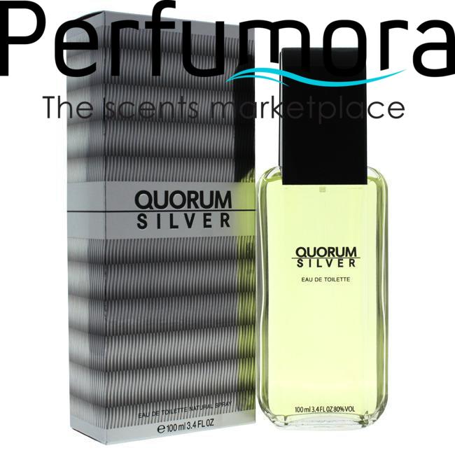 QUORUM SILVER BY ANTONIO PUIG FOR MEN -  Eau De Toilette SPRAY