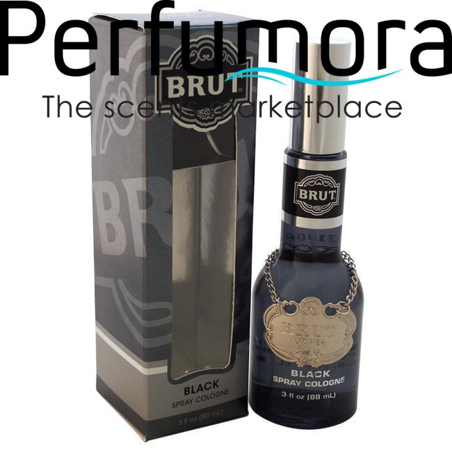 BRUT BLACK BY FABERGE CO. FOR MEN -  Eau De Cologne SPRAY