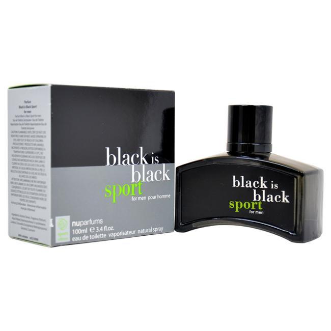 Black Is Black Sport by Nuparfums for Men - Eau de Toilette - EDT/S