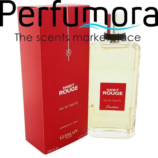 Habit Rouge by Guerlain for Men -  Eau de Toilette Spray