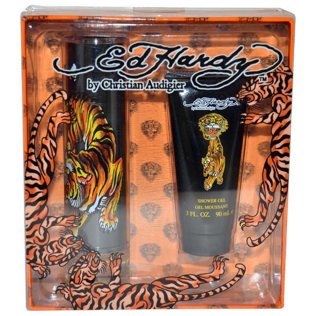 Ed Hardy by Christian Audigier for Men - 2 Pc Gift Set 3.4oz EDT Spray, 3oz Shower Gel