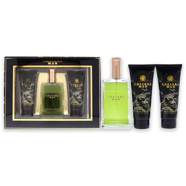 Man Set Cologne, After Shave and Body Wash for Men by Caesar's