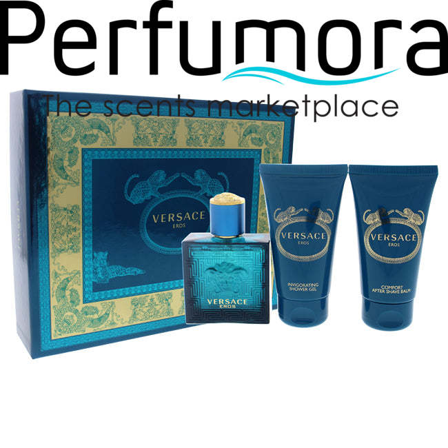 Versace Eros by Versace for Men - 3 Pc Gift Set