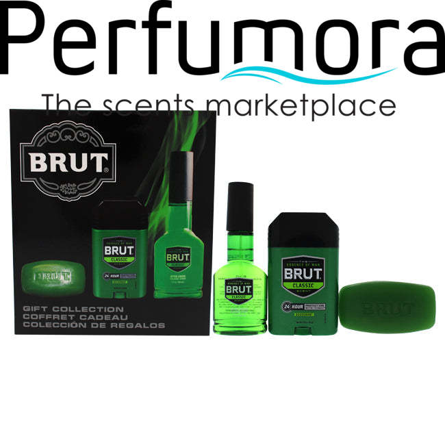 Brut by Faberge Co. for Men - 3 Pc Gift Set