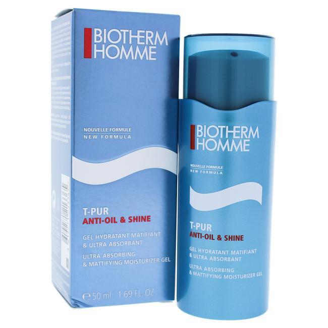 Homme T-Pur Anti Oil and Shine - Mattifying Moisturizing Gel by Biotherm for Men - 1.69 oz Gel