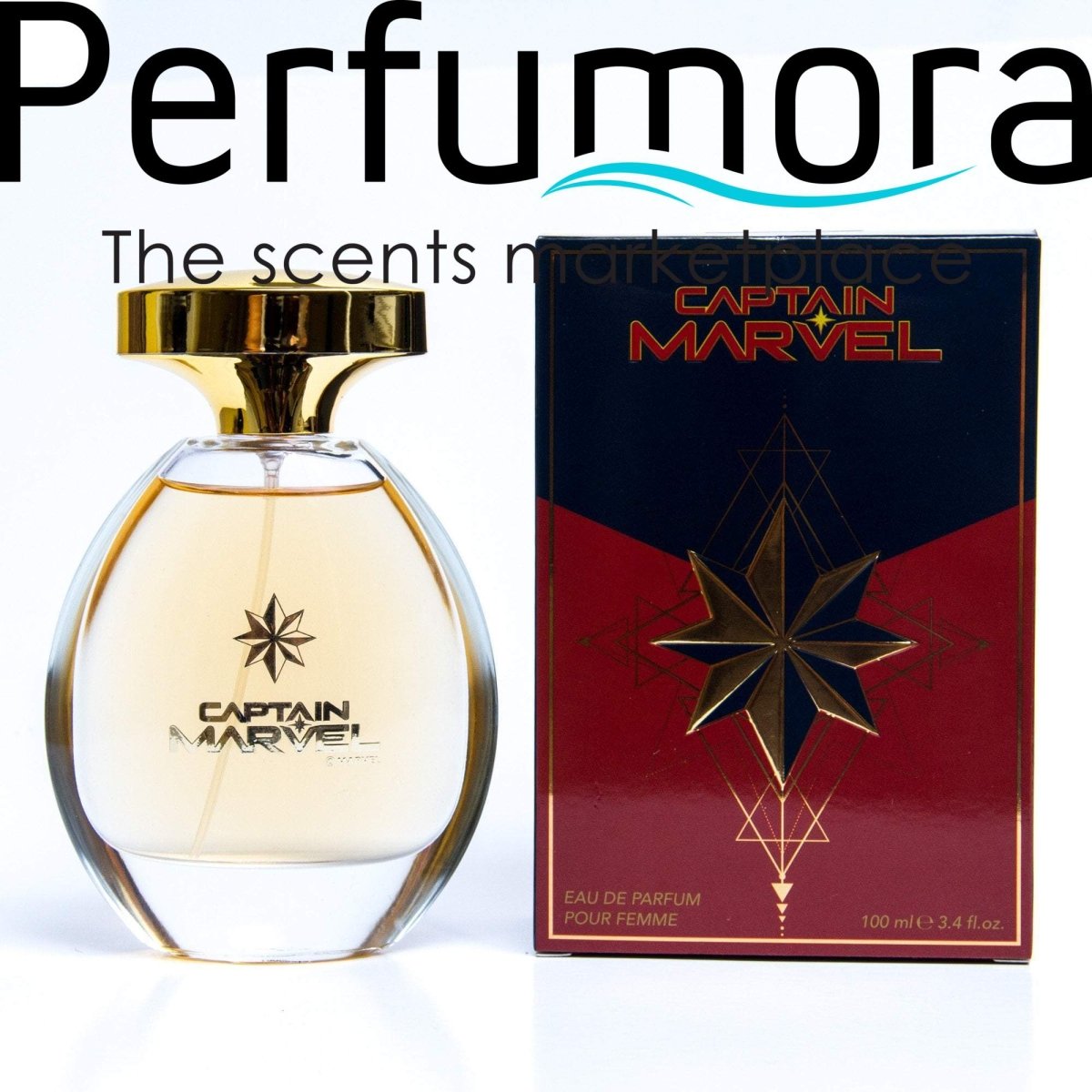 Captain Marvel Eau de Parfum Spray for Girls by Marvel 3.4 oz.