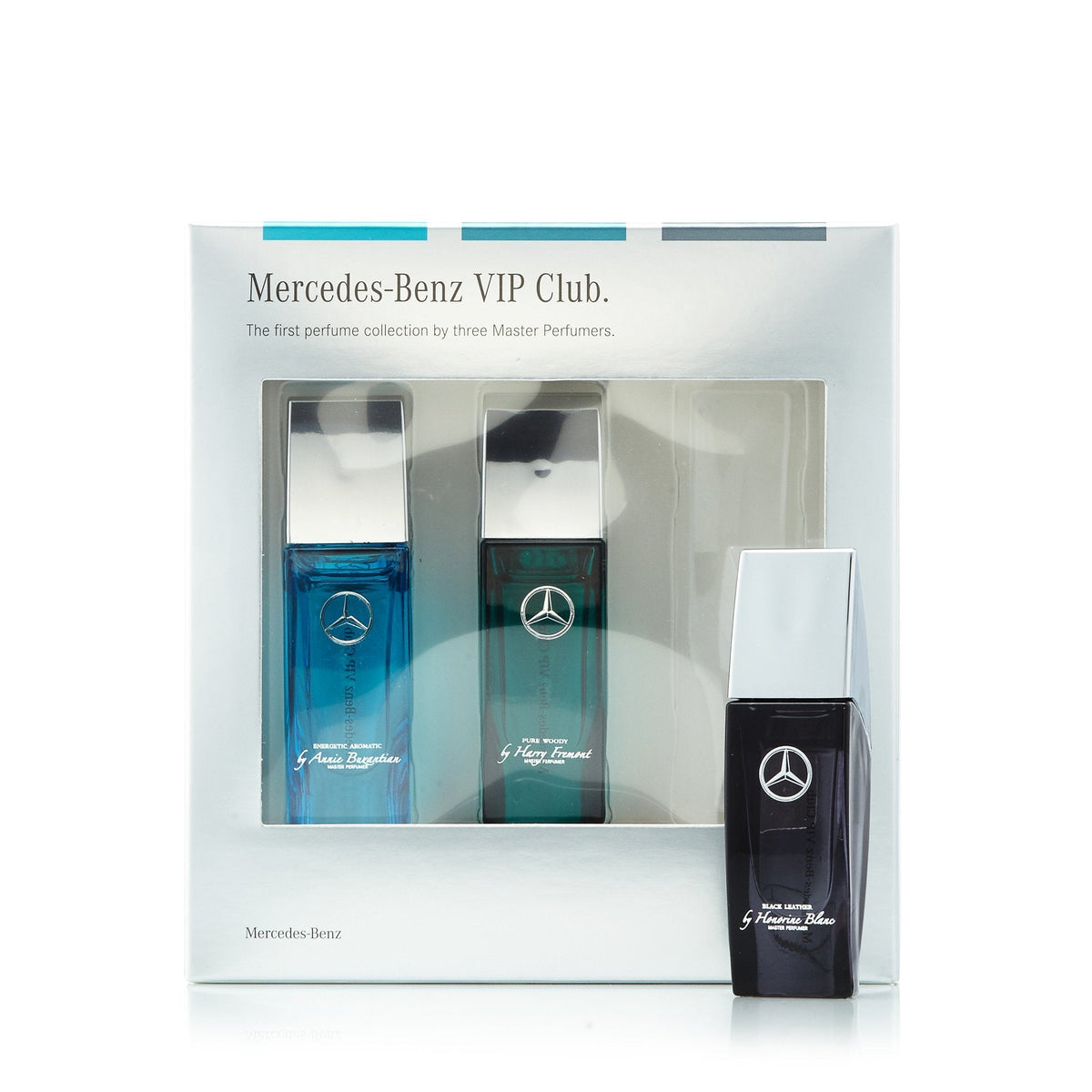 VIP Club 3 Piece Miniature Gift Set for Men by Mercedes-Benz 0.24 oz. Each