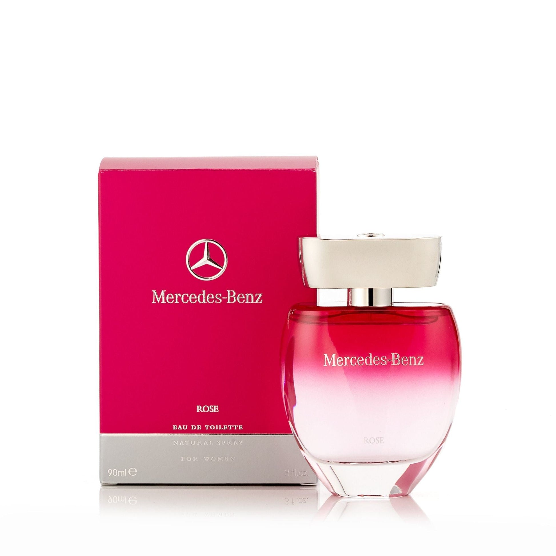 Rose Eau de Toilette Spray for Women by Mercedes-Benz 3.0 oz.