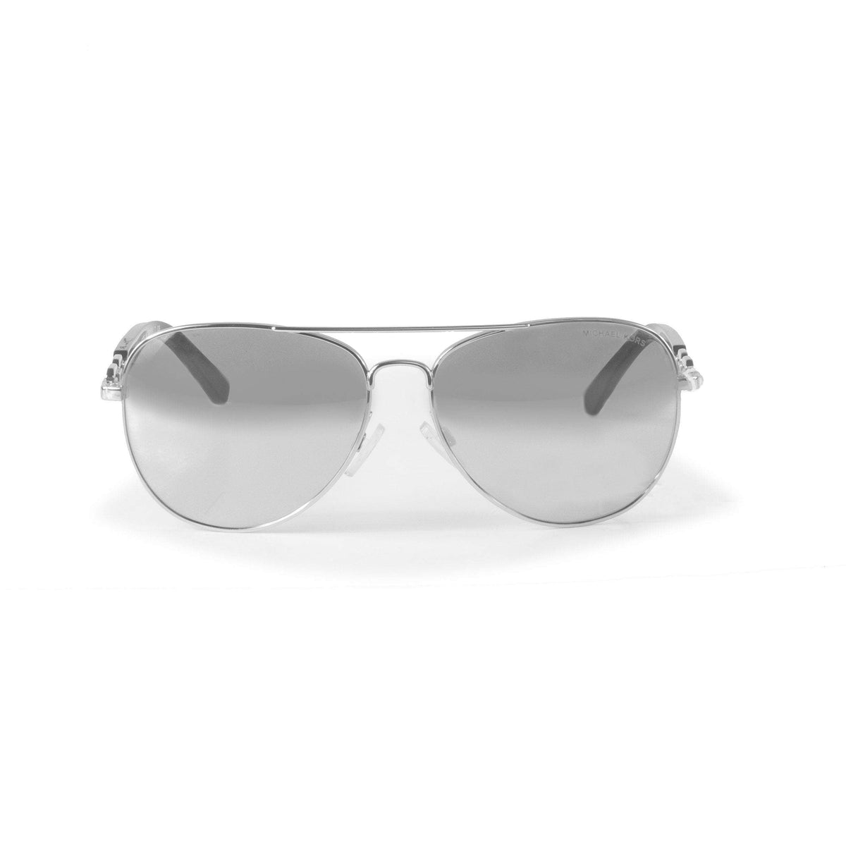 Silver Aviator Sunglasses by Michael Kors