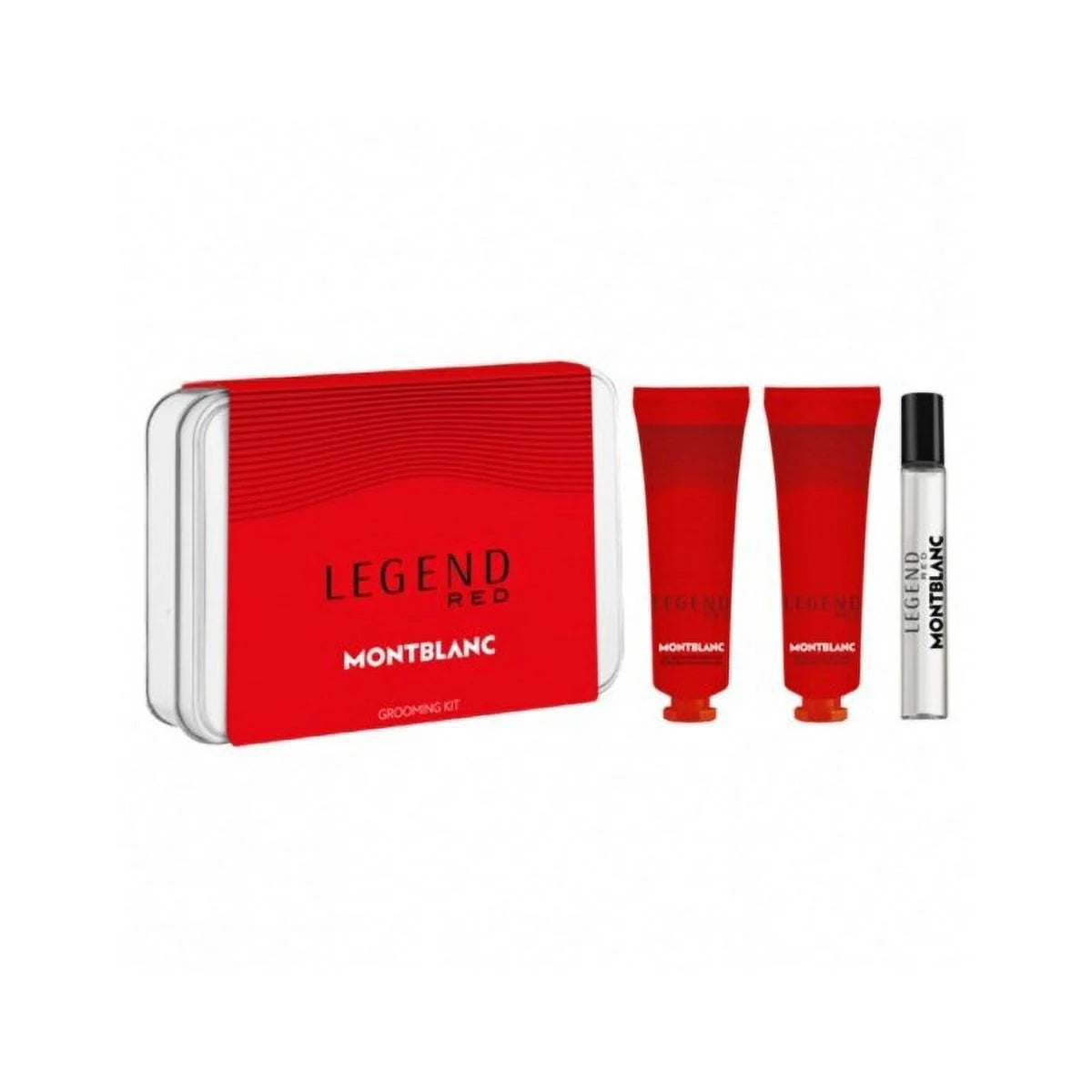 MONT BLANC LEGEND RED GROOMING KIT SET