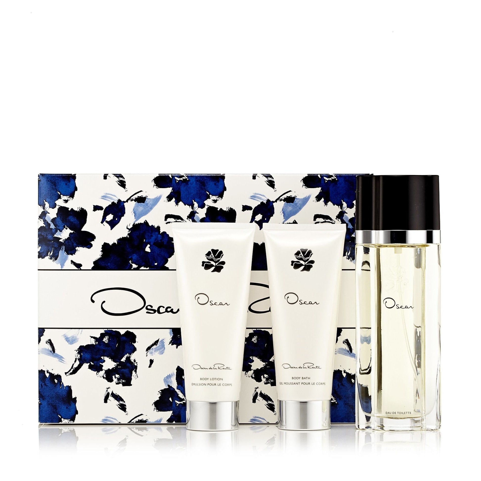 Oscar Gift Set EDT, Body Lotion, Shower Gel and Bag for Women by Oscar De La Renta 3.4 oz.
