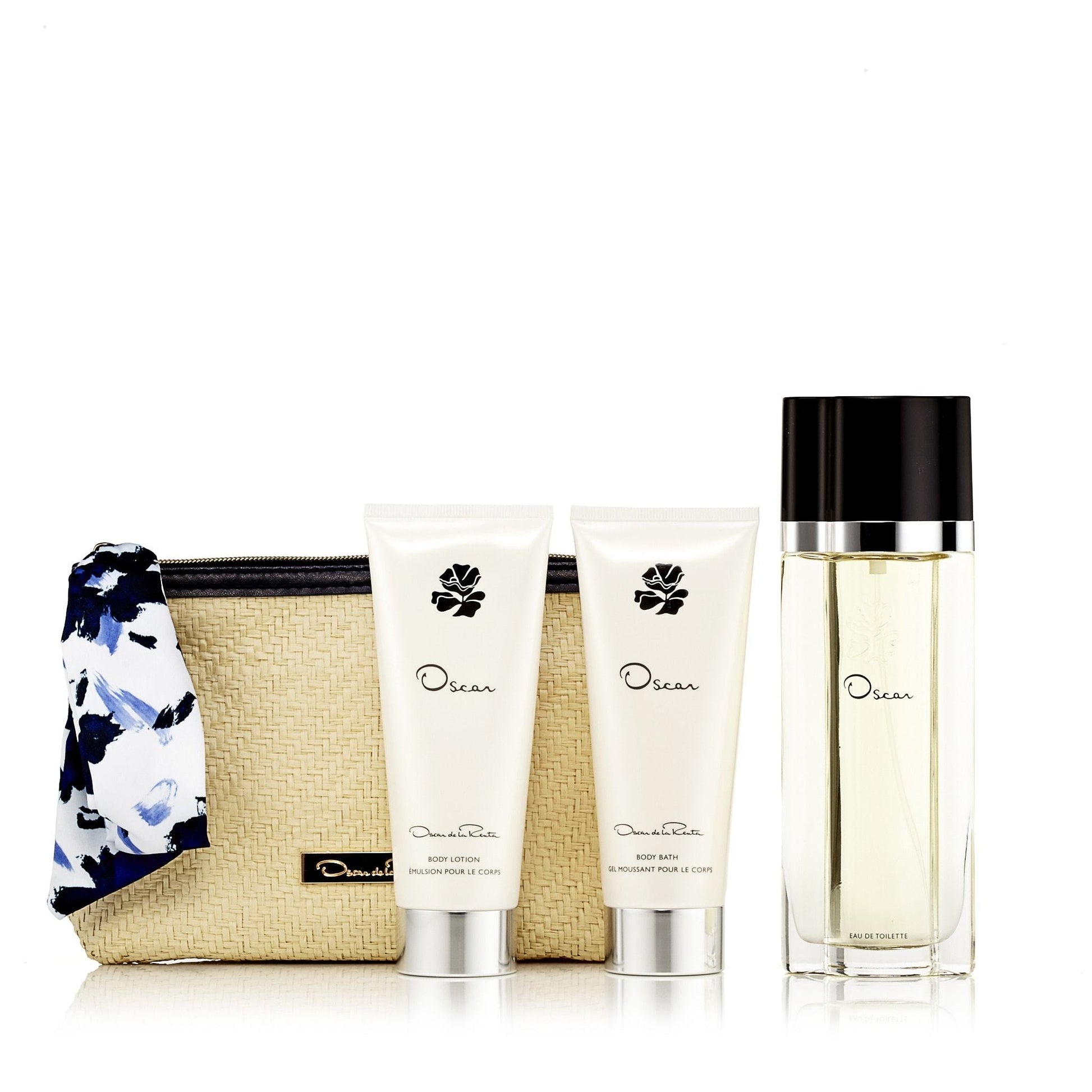 Oscar Gift Set EDT, Body Lotion, Shower Gel and Bag for Women by Oscar De La Renta 3.4 oz.