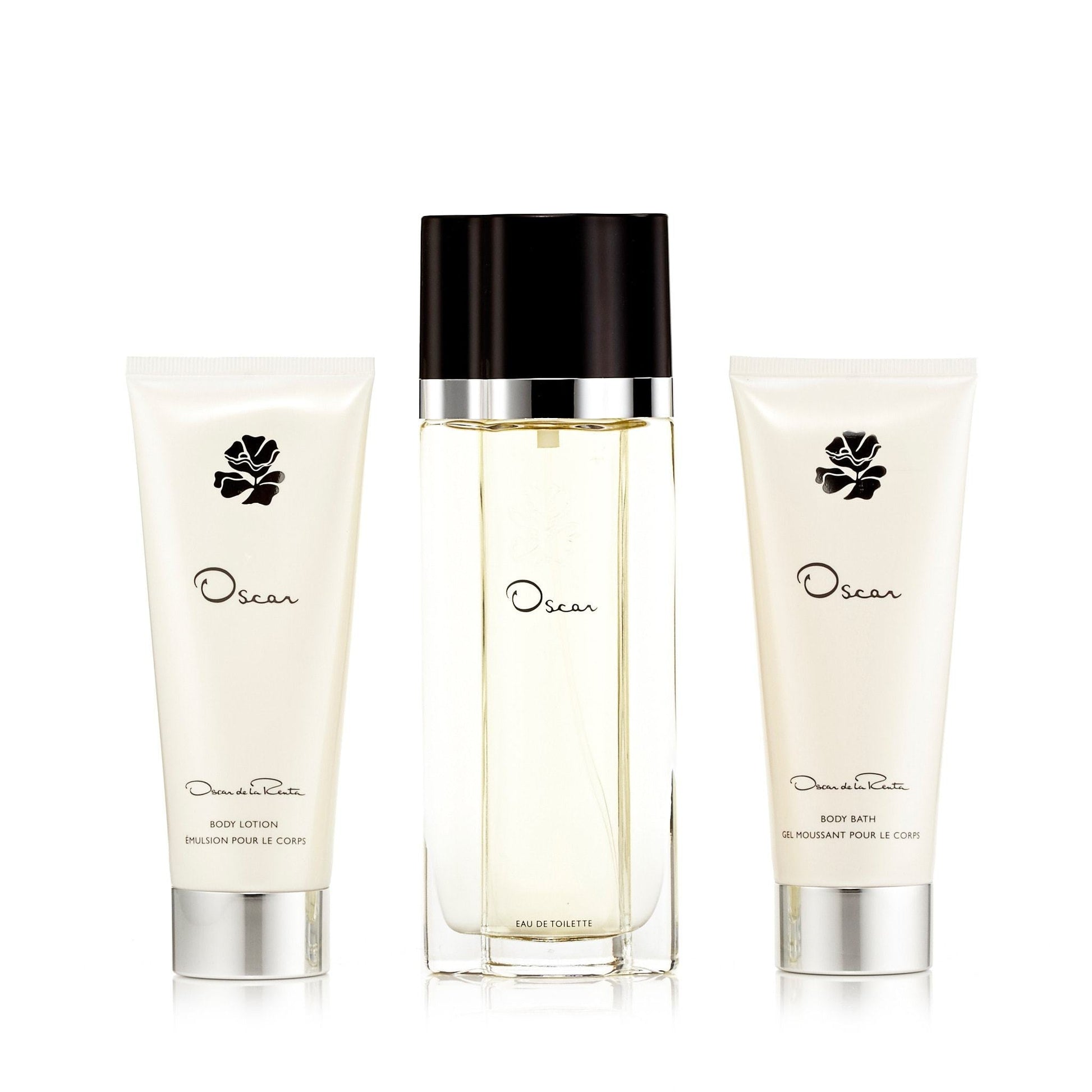 Oscar Gift Set EDT, Body Lotion, Shower Gel and Bag for Women by Oscar De La Renta 3.4 oz.