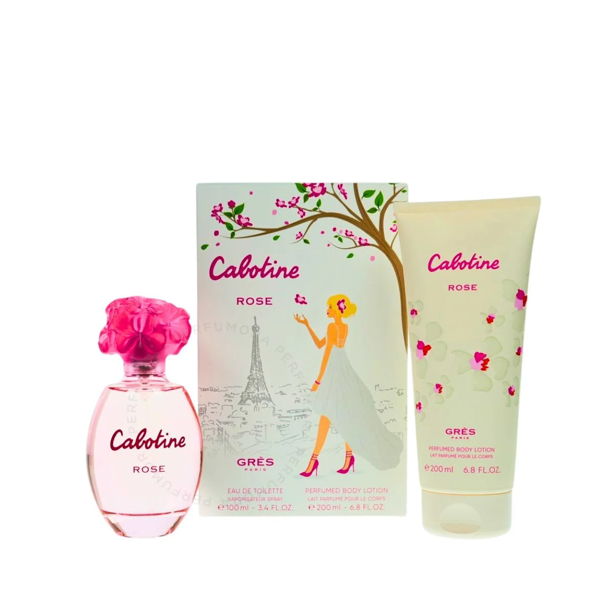 PARFUMES GRES CABOTINE ROSE 2 PC Gift Set For WOMEN