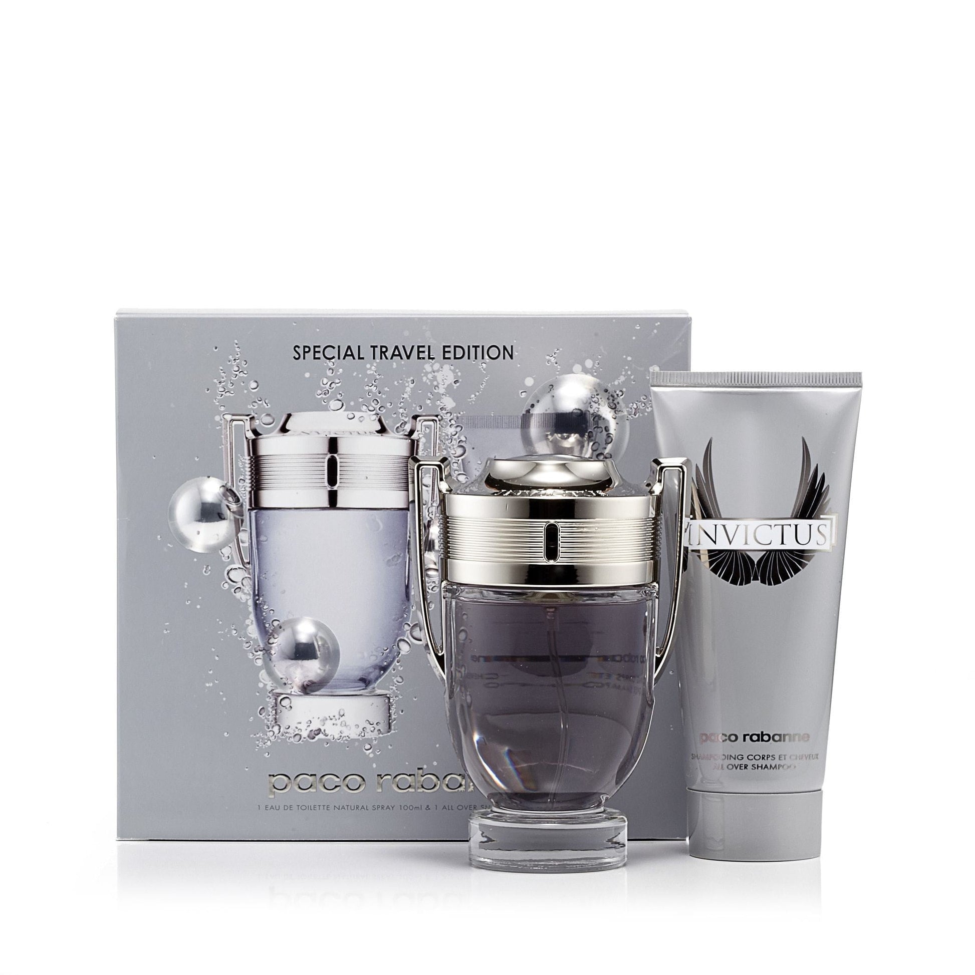 Paco Rabanne Invictus Gift Set Mens 3.4 oz.