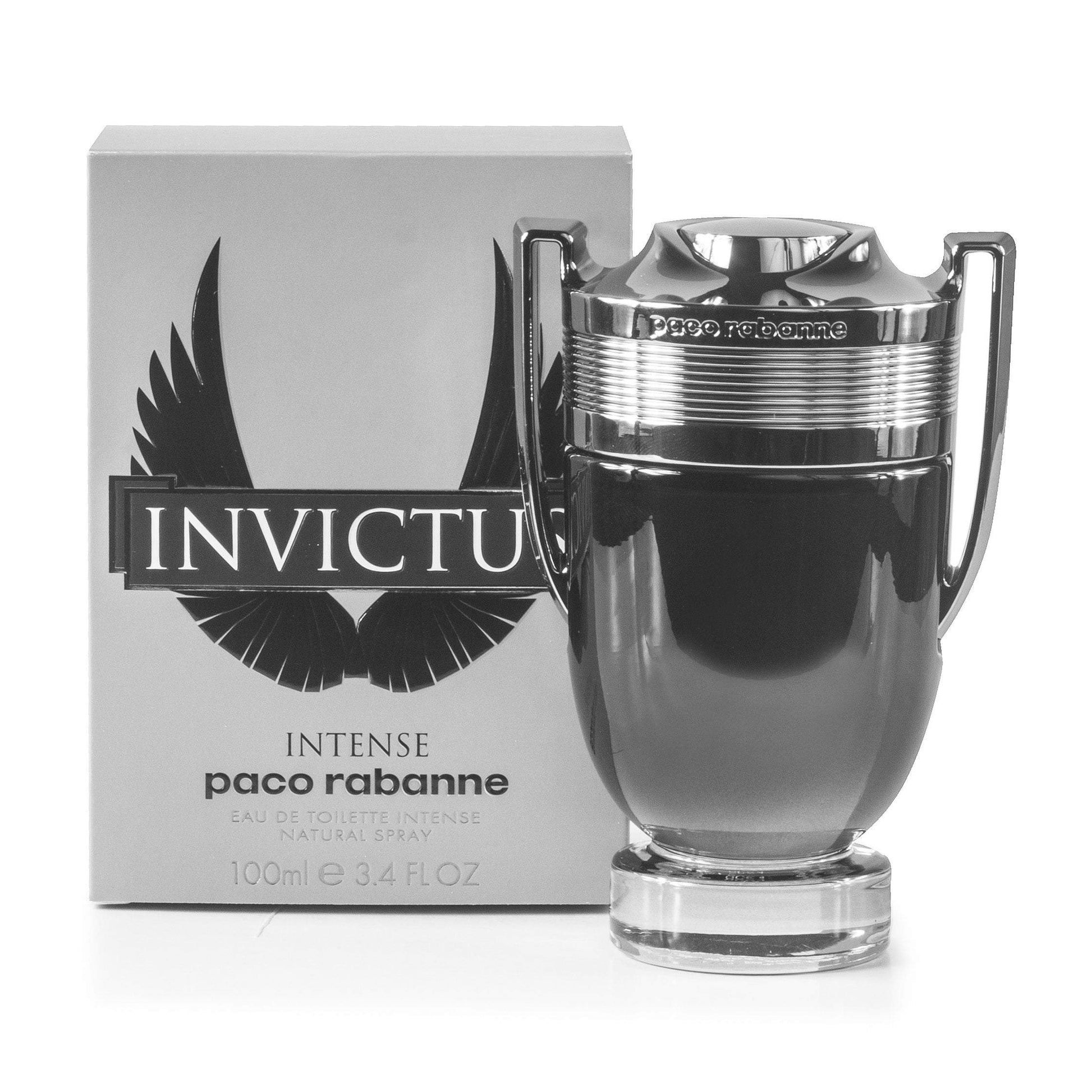 Invictus Intense Eau de Toilette Spray for Men by Paco Rabanne 3.4 oz.