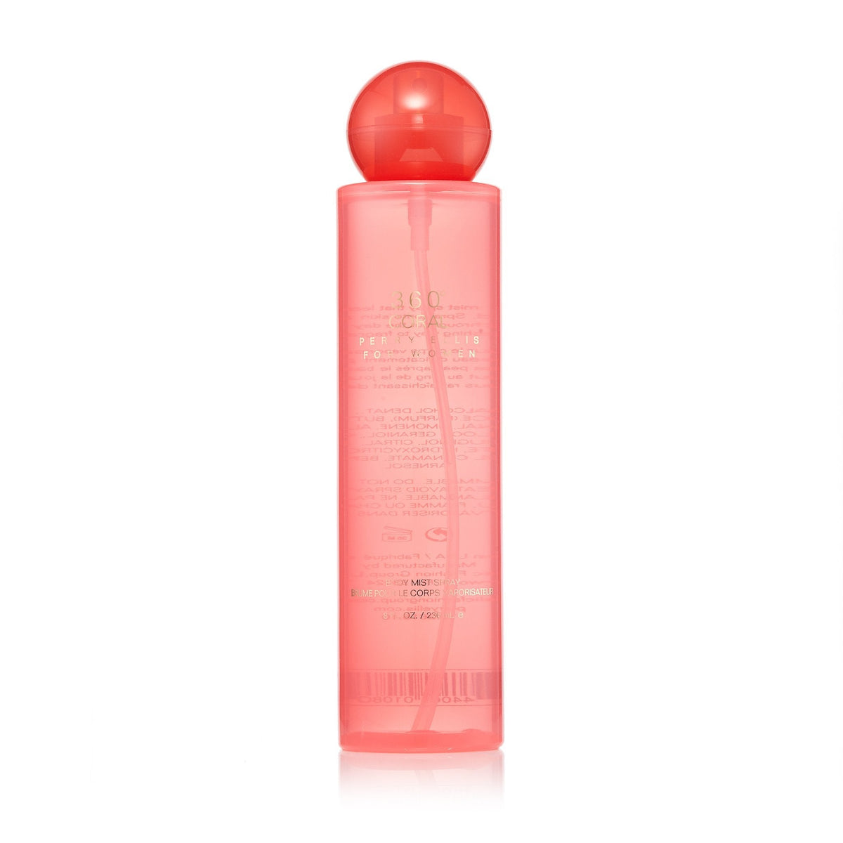 360° Coral Body Spray for Women by Perry Ellis 8.0 oz.