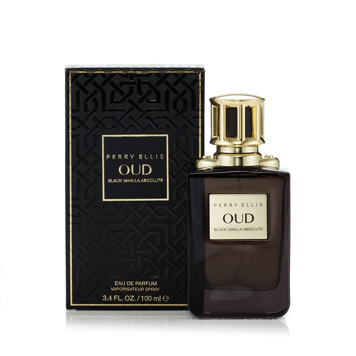 Oud Black Vanilla Absolute Eau de Parfum Spray for Men and Women by Perry Ellis 3.4 oz.