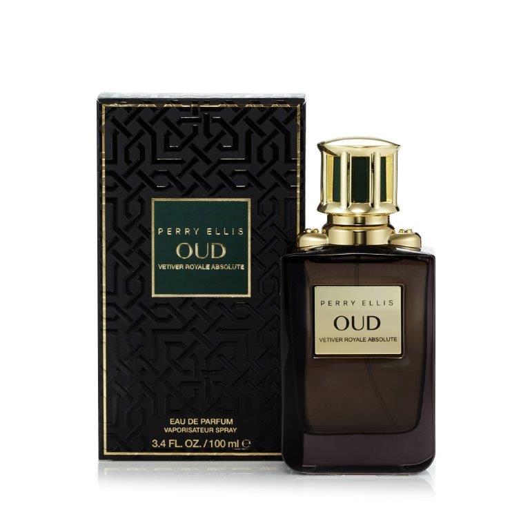 Oud Vetiver Royale Absolute Eau de Parfum Spray for Men and Women by Perry Ellis 3.4 oz.